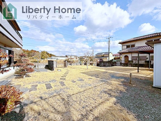 石岡市柿岡　中古戸建の庭