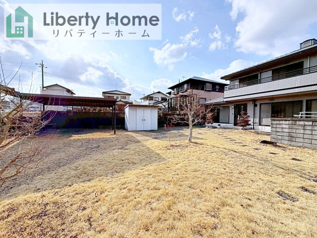 石岡市柿岡　中古戸建の庭