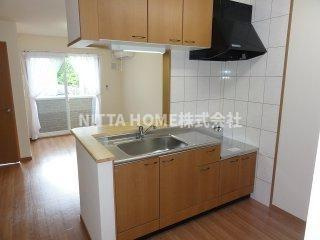 グランベルⅡのキッチン|人気のカウンターキッチン◎