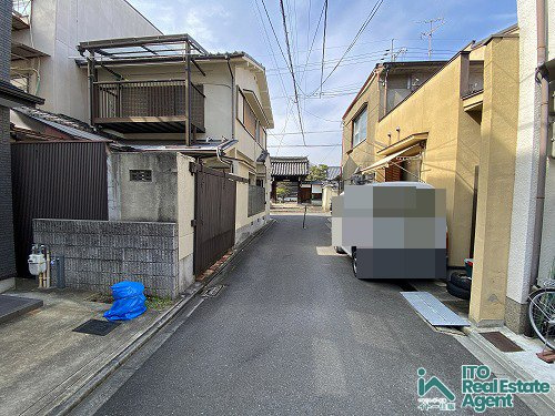 上京区 一番町 中古戸建の前面道路含む現地写真