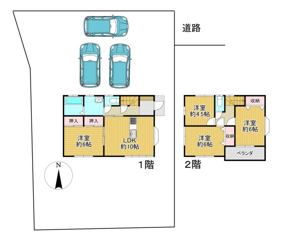 -三丁目不動産-　寄居町桜沢　平成19年築　駐車3台の間取り