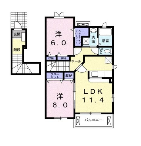 アドベントヒルズＡの間取り