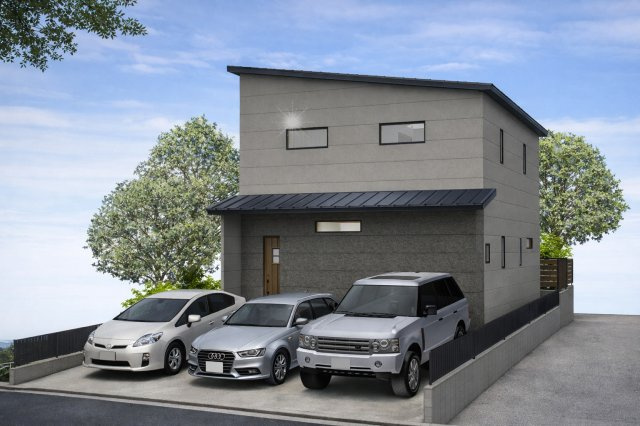 【天白区福池 限定1区画】建築条件付き土地/セミオーダー住宅の完成予想図|参考プランA（北側道路/庭付き）完成予想図建物参考価格：2090万円（税込）