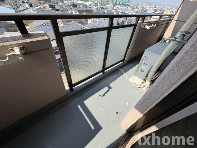 ラポールSETTSUのバルコニー|広々としたバルコニーです