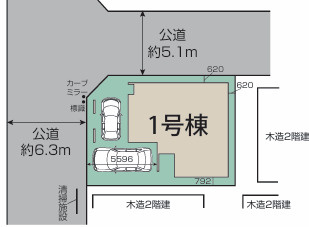 川越市小室　新築戸建ての外観