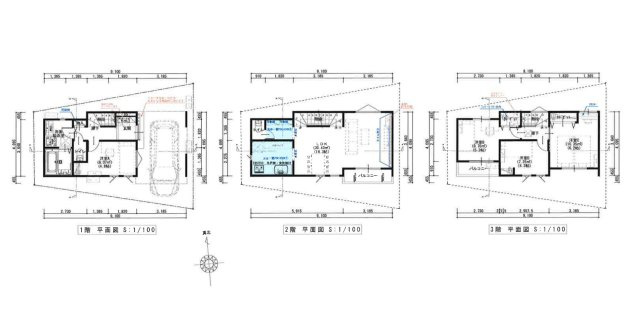 さいたま市西区三橋616243③　新築一戸建て　03の間取り|【全3棟・3号棟】さいたま市西区三橋61624③　新築一戸建て　03・4LDK・土地面積65.03m2・建物面積93.77m2