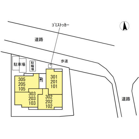 シーガルの区画図