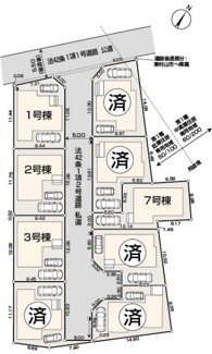 【区画図】 | 久米川町3丁目第2　全9棟　7号棟 | 久米川町3丁目第2　全9棟　7号棟