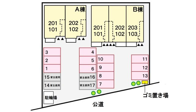 ネオ・ブローテ Aの区画図