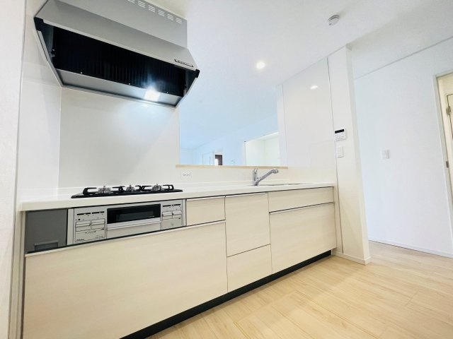 豊田市朝日町第6　新築分譲住宅　全4棟　3号棟のキッチン|使い勝手の良いシステムキッチン。