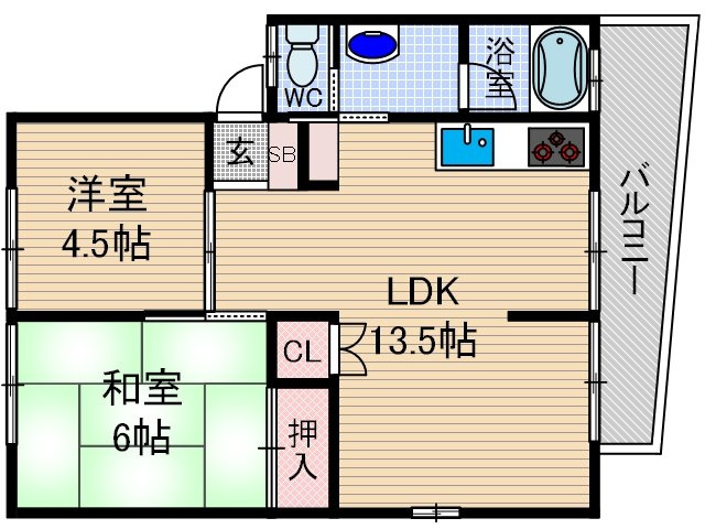 Peterhoda南春日丘の間取り