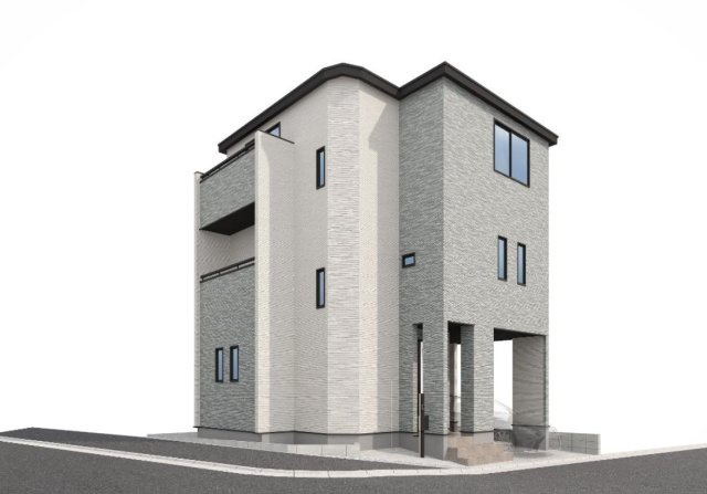 横浜市南区西中町3丁目 新築戸建て【仲介手数料無料】の外観パース