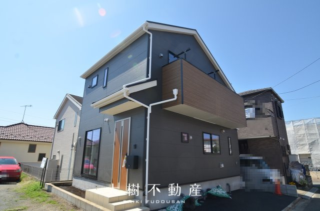 【外観】 | 座間市明王　新築戸建て　全１棟【仲介手数料無料】 | 建物完成しました！！内見可能です♪