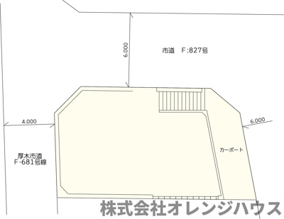 【区画図】 | 厚木市恩名4丁目 中古戸建