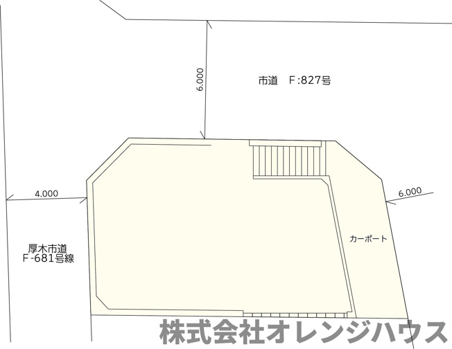 【区画図】 | 厚木市恩名4丁目 中古戸建