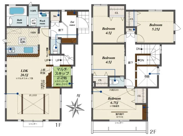東村山市秋津新秋津　全7棟　1号棟