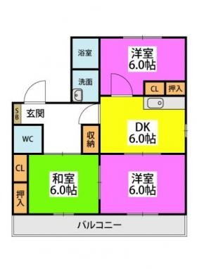 フラワーポテト正弥Ⅱの間取り|間取り図