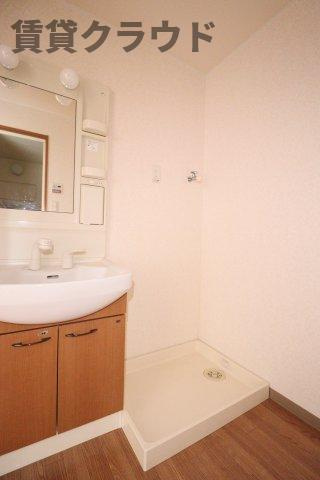 パレスコートの洗面所|室内洗濯機置き場