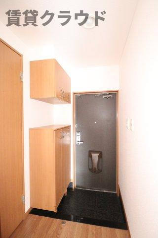 パレスコートの玄関|トールタイプのシューズボックス◎靴もスッキリ収納♪