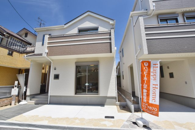 ハートフルタウン西難波町4丁目新築戸建全2区画│3LDK・3SLDK+駐車駐輪の外観|室内のご案内が即日可能となっております。詳細はお気軽にお問い合わせください。