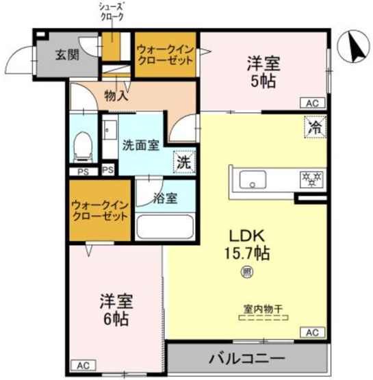 【間取り】 | ファブール東羽衣