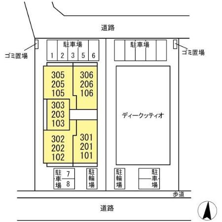 b-kubus(ビークブス)の区画図