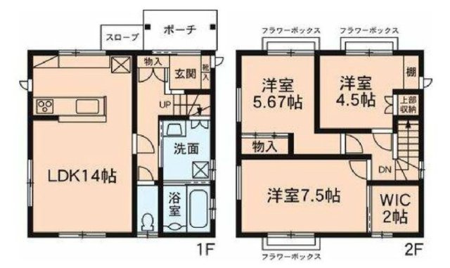 【中古戸建】高崎市双葉町の間取り|■間取り図｜敷地面積：101.58（約30.72坪）　建物面積：81.14（約24.54坪）