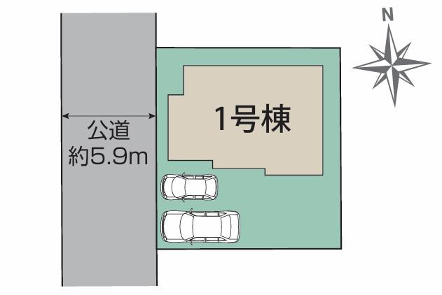 牛久市南1丁目8期　新築戸建の区画図