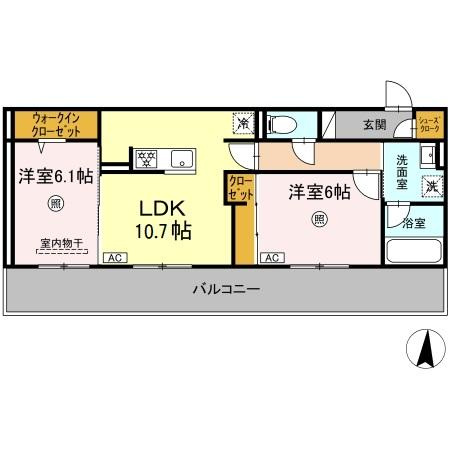 リヴィエール友丘の間取り