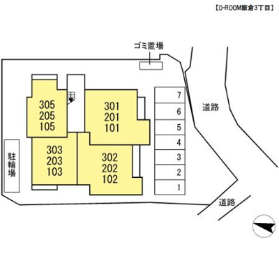 【区画図】 | D-ROOM飯倉3丁目