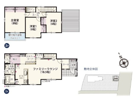 【間取り】 | ワイウッドコート児玉郡上里町(大御堂)第61期　新築住宅 | ≪2号棟≫