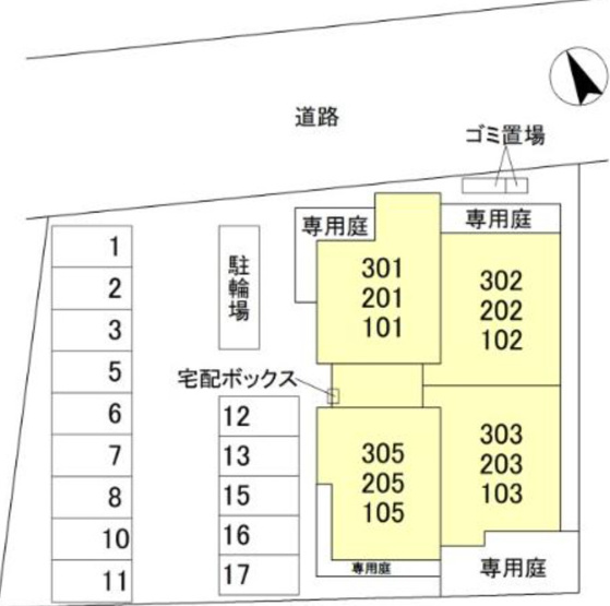 【区画図】 | ファブール東羽衣