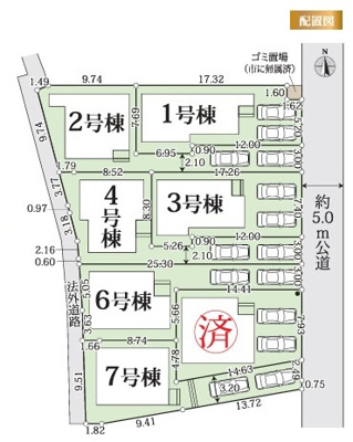 【区画図】 | 綾瀬市小園6期 新築戸建 全7棟