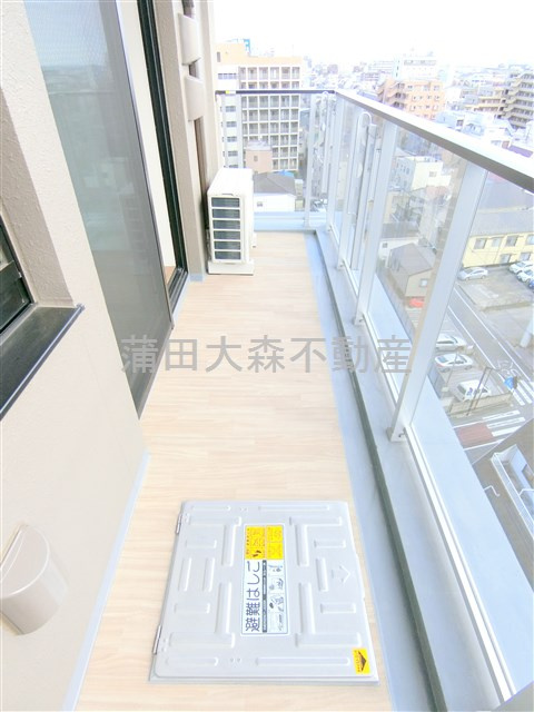 ラティエラ大鳥居のバルコニー|南向きのバルコニー　物干し金具付き　洗濯物が風で飛ばないよう注意してください。