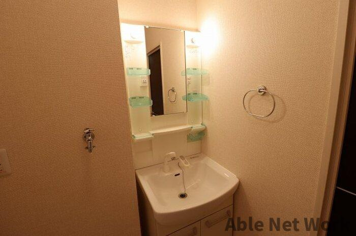 ウィルスクエアBの洗面所|洗面化粧台