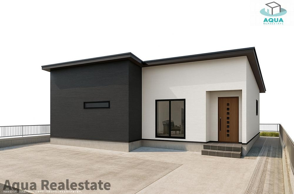 高松市下田井町の新築一戸建の前面道路含む現地写真