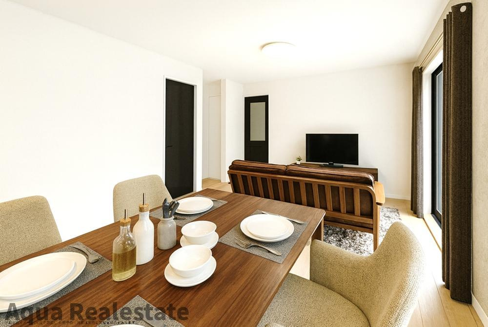 高松市下田井町の新築一戸建の居間・リビング