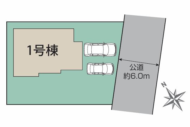 龍ヶ崎城ノ内1丁目3期　新築戸建の区画図