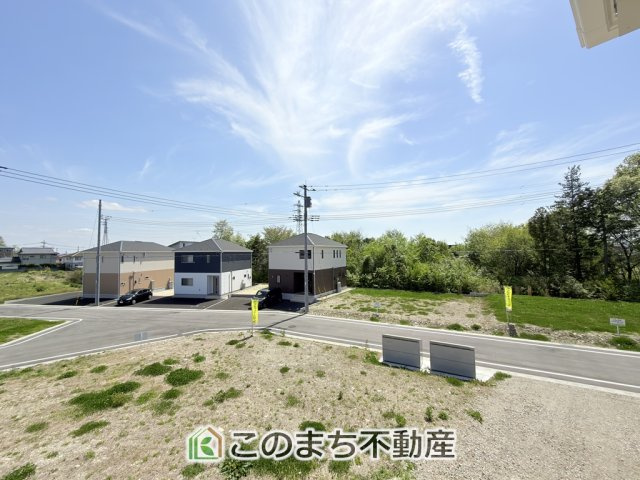 CRADLEGARDEN那須塩原市豊浦南町第5　2号棟の展望|バルコニーからは、開放感あふれる穏やかな街並みを一望。
