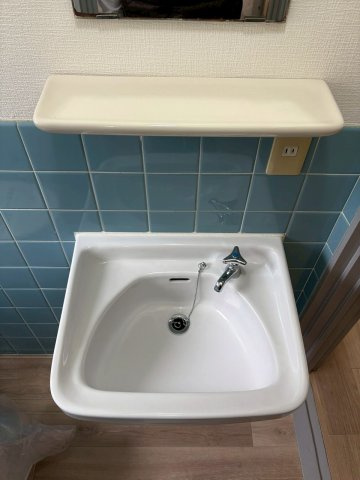 東田マンションの洗面所