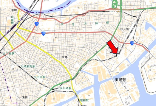 川崎市　1棟アパートの地図