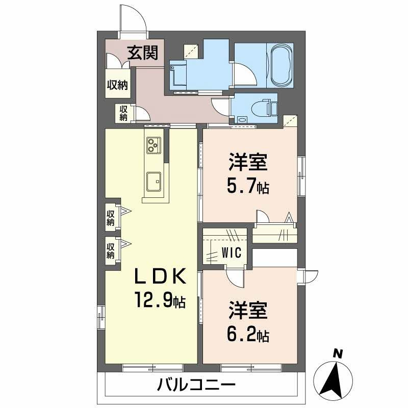 パラッツォグロリオーサⅢの間取り