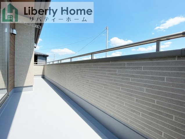 第2古河市諸川　新築戸建　1号棟のバルコニー