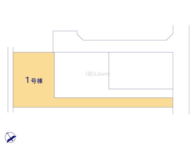 第2古河市諸川　新築戸建　1号棟の区画図