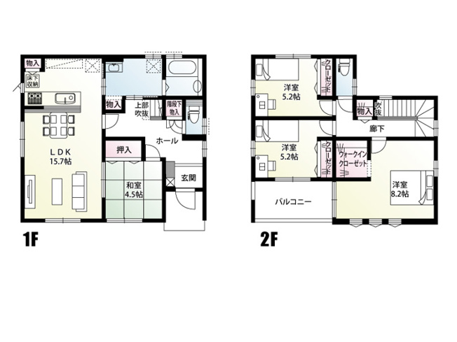 【間取り】 | 鴻巣市小松3丁目　中古戸建