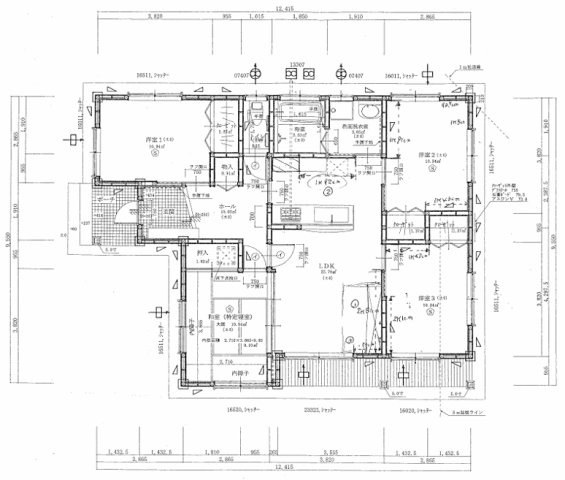 都城市五十町の中古一戸建の間取り