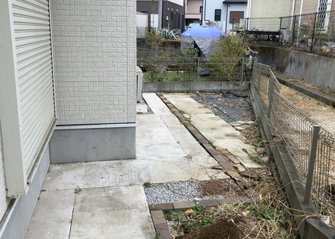 【庭】 | 庭があることでガーデニングや家庭菜園はもちろん、こどもの遊び場やペットを放して遊ぶことができます。また、家の周囲に余裕があるということです。隣地との間があれば、十分な日当たりと、風通しが確保できます。