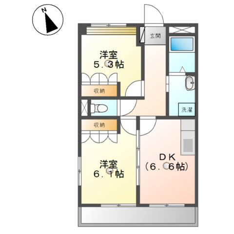 カメリアＳＫの間取り