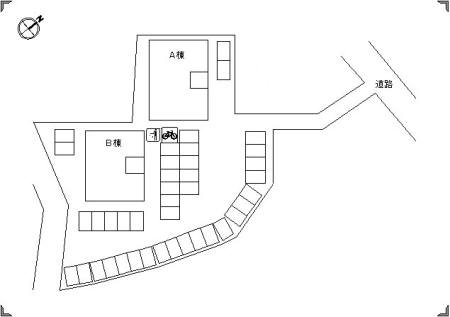 ウィルモア床波B棟の区画図