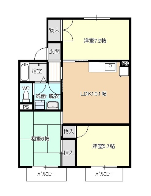 サティスフェールの間取り